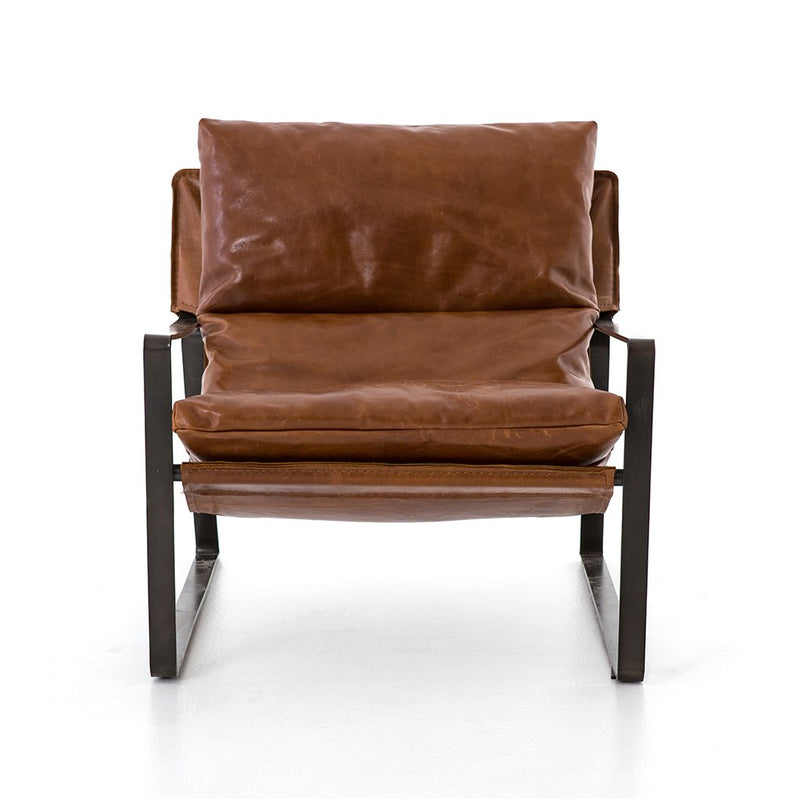 modern leather accent chair