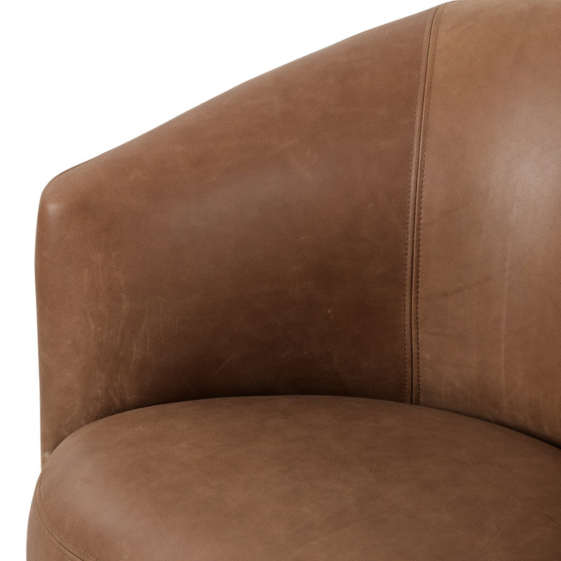 Enfield Accent Chair Palermo Cognac Top Grain Leather Seating 108626-004

