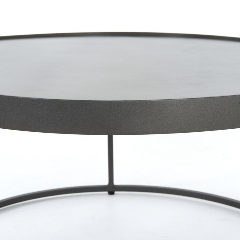 Evelyn Round Nesting Coffee Table Iron Table