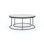Evelyn Round Nesting Coffee Table Compact View