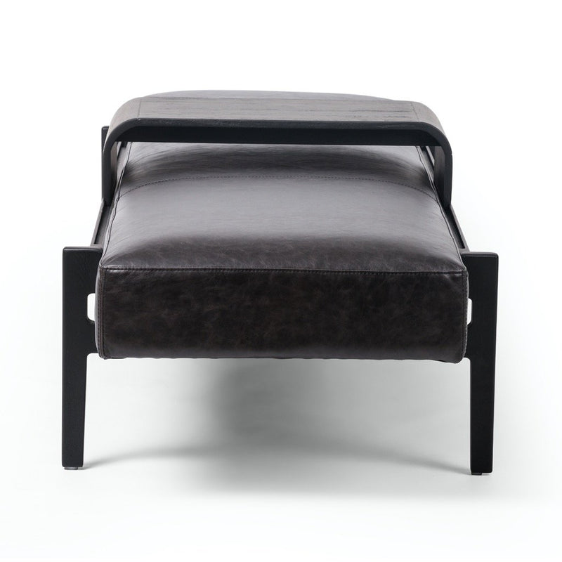 Fawkes Modern Accent Bench Brushed Ebony