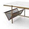 Felicity Coffee Table - Perforated Periodical Rack
