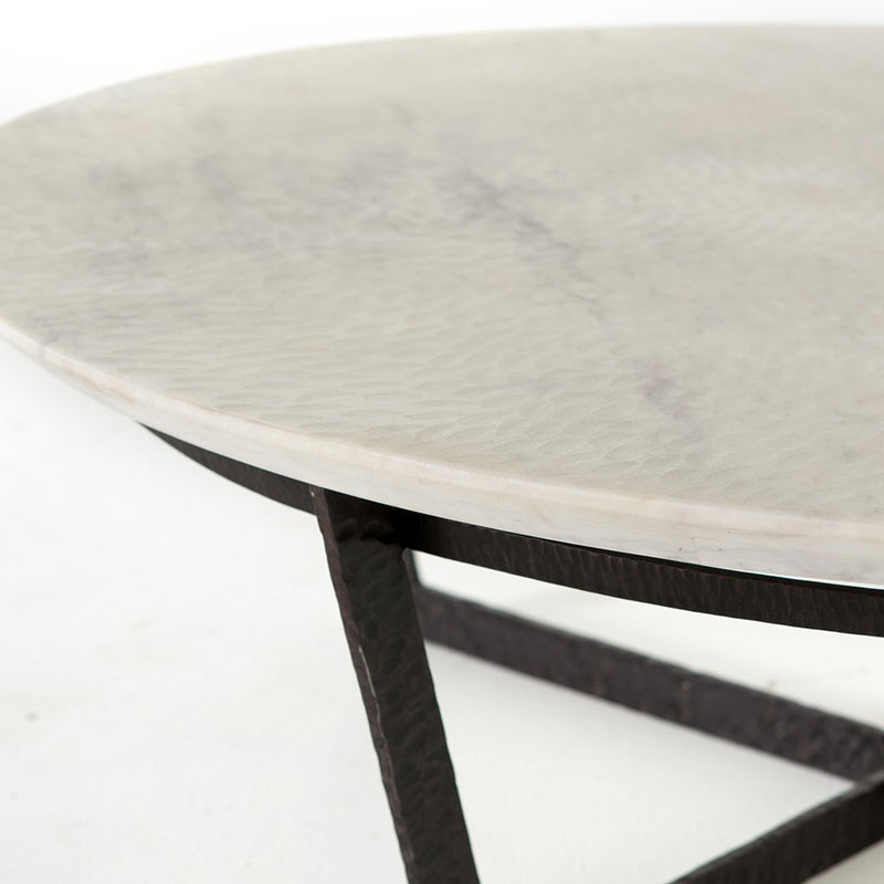 Four Hands Felix Round Marble Coffee Table