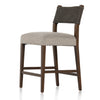 Ferris Counter Stool Nubuck Charcoal Angled View Four Hands
