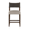 Ferris Counter Stool Nubuck Charcoal Front View 227893-006
