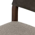 Four Hands Ferris Counter Stool Nubuck Charcoal Parawood Frame