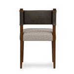 Ferris Dining Chair - Nubuck Charcoal Back View