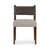 Ferris Dining Chair - Nubuck Charcoal Front View