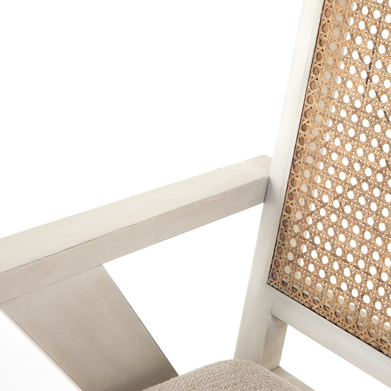 Flora Dining Chair - Solid Oak Frame - Woven Cane Back