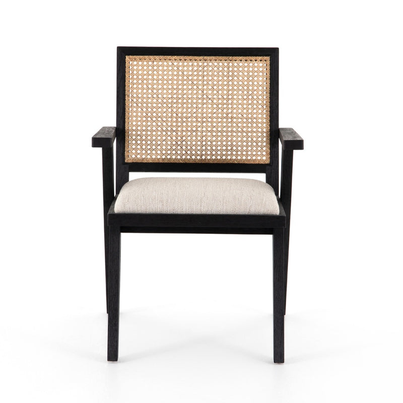 Flora Dining Chair - Black Finished Solid Oak Frame - Artesanos Design Collection