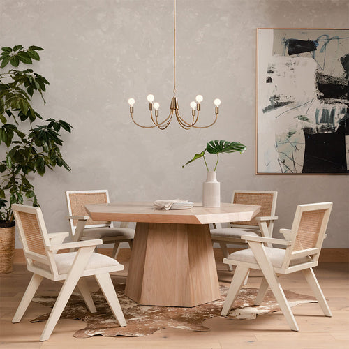 Flora Dining Chair - Chair shown With Dining Table - Artesanos Design Collection