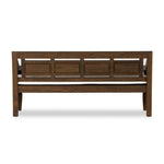 Foles Outdoor Bench with Cushion Back View Four Hands