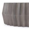 Gem Outdoor Coffee Table Dark Grey Fluted Edge Detail Four Hands