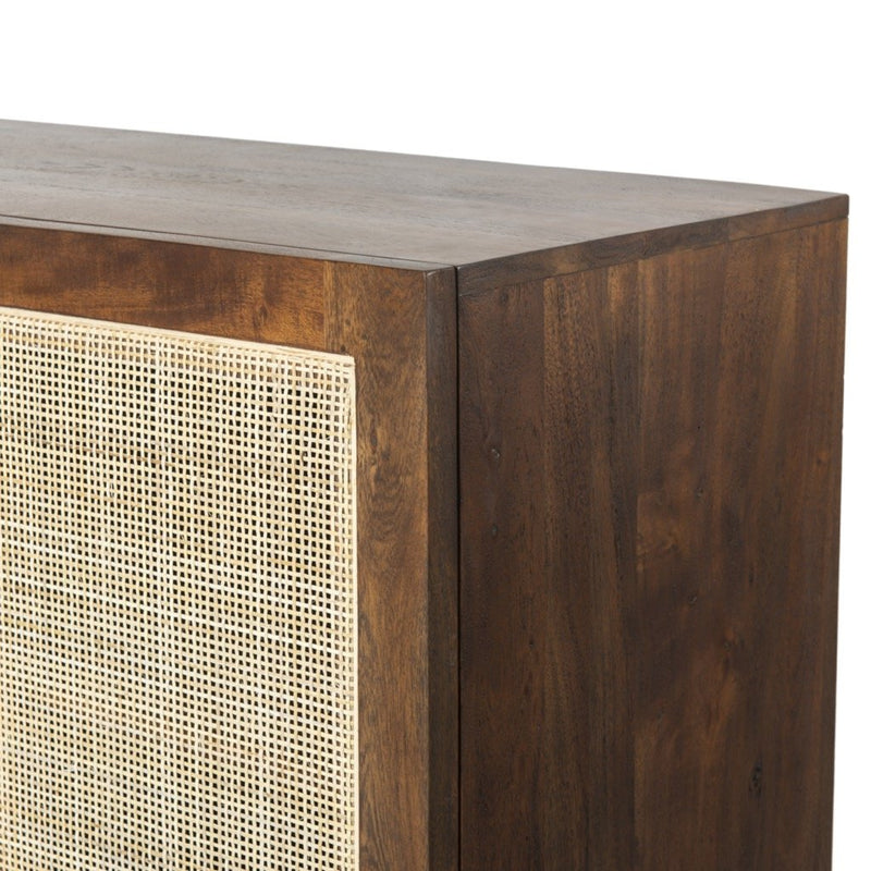 Goldie Sideboard - Toasted Acacia Top Right Corner Detail