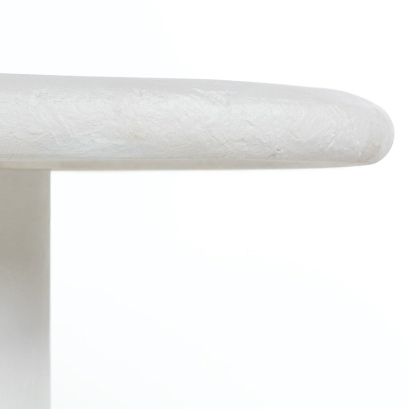 Grano Dining Table - Plaster Molded Concrete Thick Rounded Detail