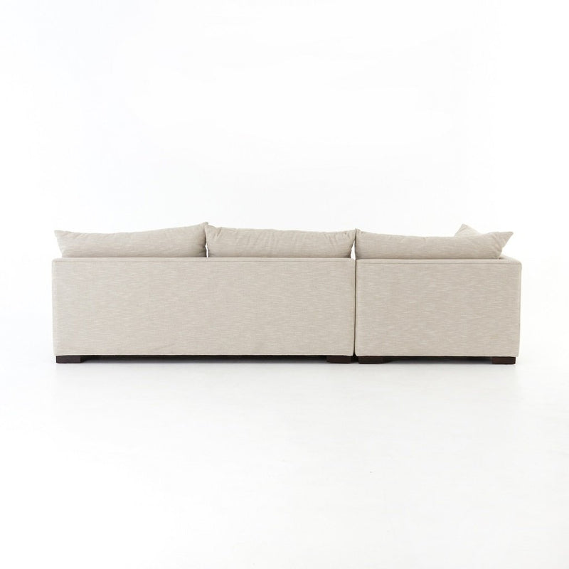 Grant 3-Piece Sectional Sofa - Oatmeal Back View