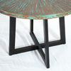 Graysill Round Copper Dining Table Iron Base
