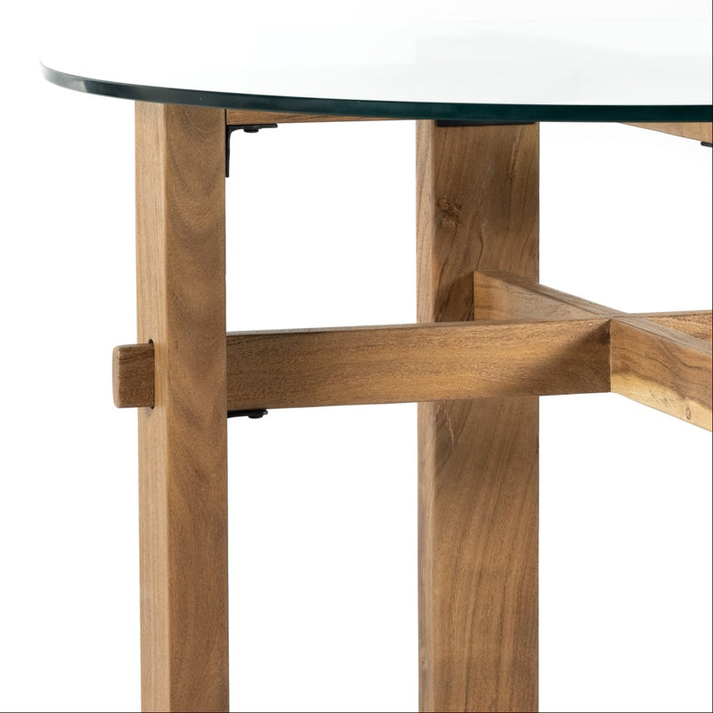 Hahn Bar Table - Rustic Solid Acacia Frame