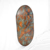 Hammered Copper Tabletop - Capsule Shape - Verde Medley Patina - Artesanos