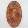 Hammered Copper Oval Tabletop Natural Finish Artesanos