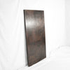 Profile view of Hammered Copper Rectangle Tabletop - Dark Bright Patina - Artesanos