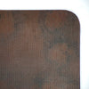 Hammered Copper Tabletop: Rectangle in Dark Brown Copper Detail