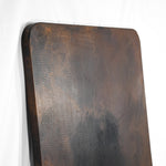 Detail view of Hammered Copper Rounded Rectangle Tabletop - Dark Natural - Artesanos