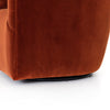 Velvet Upholstered Swivel Chair Four Hands