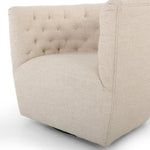 Hanover Swivel Chair Thames Cream Tufted Backrest 106090-012
