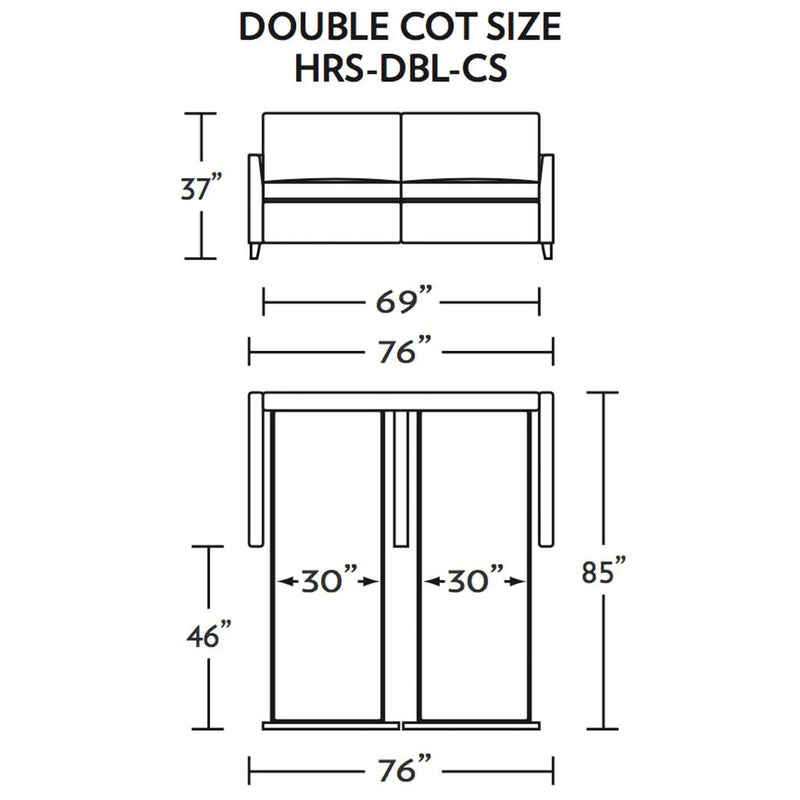 Harris Double Cot Size Sleeper Sofa