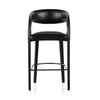 Hawkins Bar Stool Sonoma Black Front View Four Hands