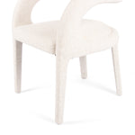 Hawkins Dining Chair Omari Natural view angled from right showing legs