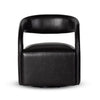 Four Hands Hawkins Swivel Chair Sonoma Black Front Facing View