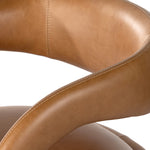 Four Hands Hawkins Swivel Chair Sonoma Butterscotch Curved Armrest