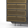 Hendrick Media Console - Brass Drawer Fronts