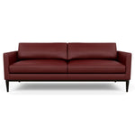 Henley Leather Sofa by American Leather Bali Red Hibiscus