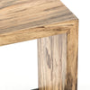 Hudson C Table Spalted Primavera Veneer Angled View Four Hands