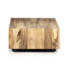 Hudson Rectangle Coffee Table Spalted Primavera Side View 227798-002
