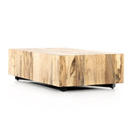 Hudson Rectangle Coffee Table Spalted Primavera Angled View 227798-002

