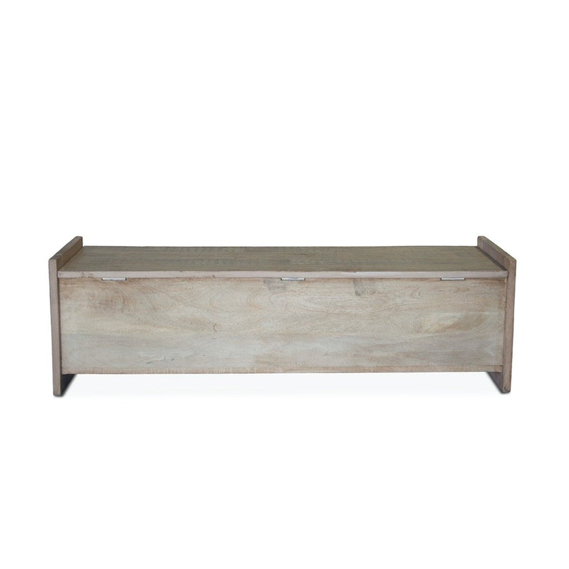 Rustic Storage Bench back view