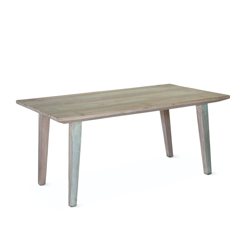 Ibiza Reclaimed Wood Dining Table angled view