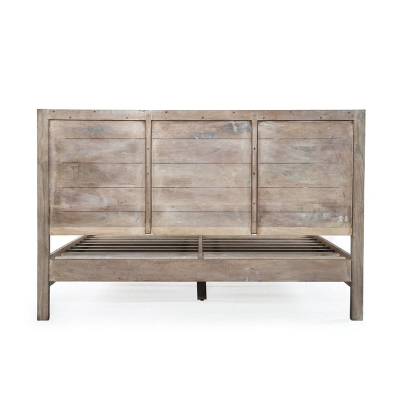 Ibiza Reclaimed Wood Bed Back View