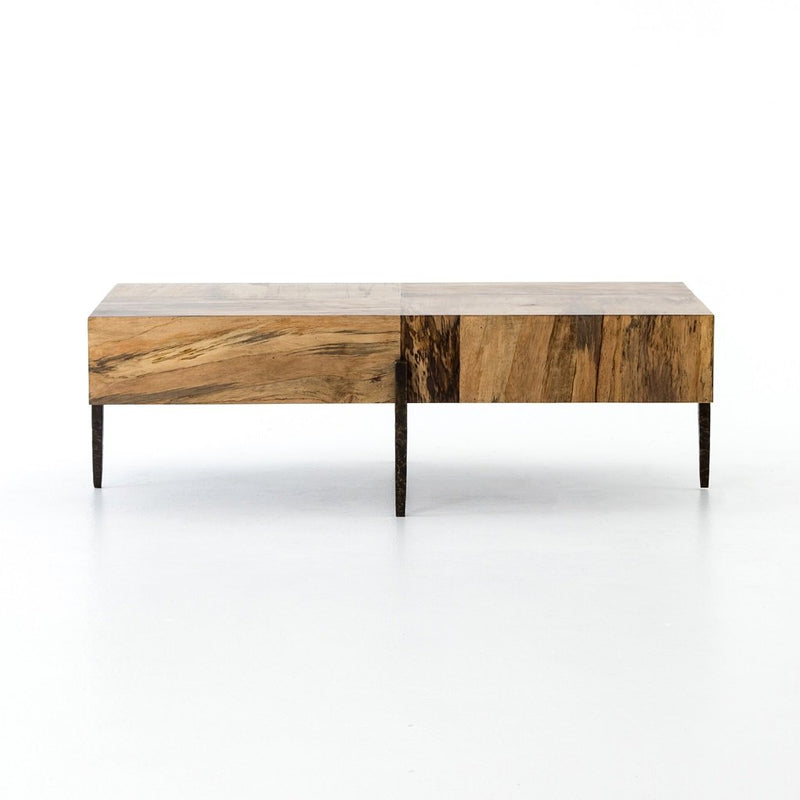 Indra Coffee Table - Spalted Primavera Front View
