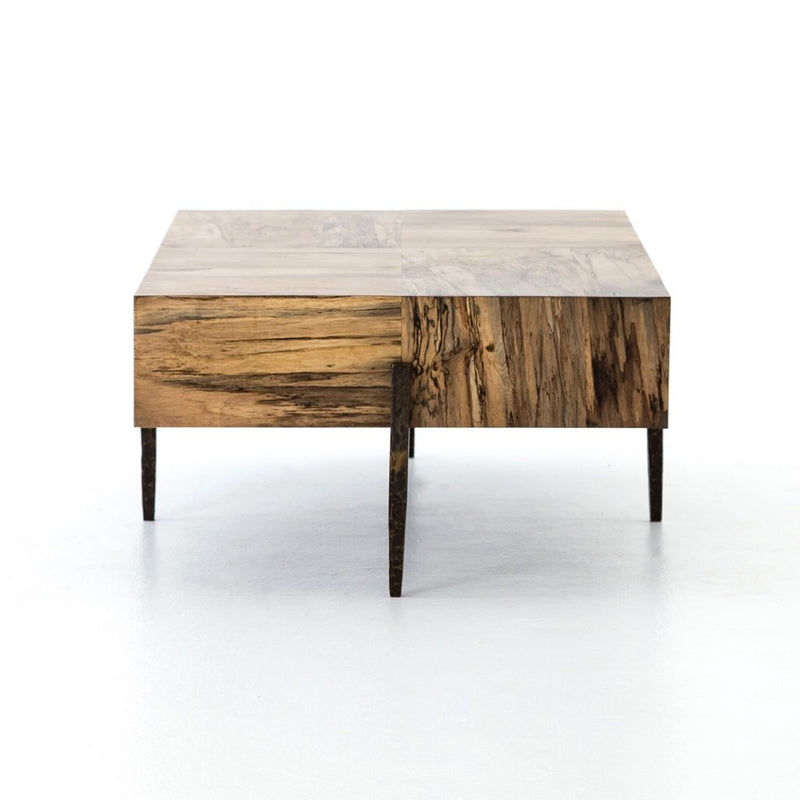 Indra Coffee Table - Spalted Primavera End View
