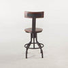 HTD Industrial Modern Adjustable Chair back view