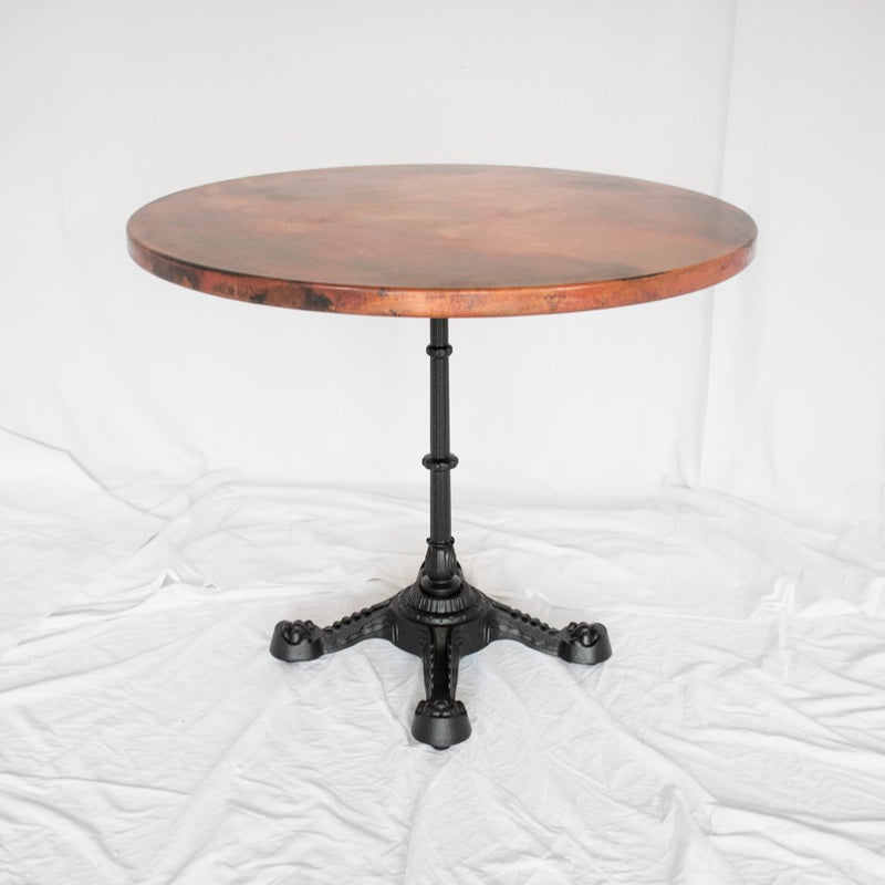 copper dining table