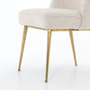 Jolin Dining Chair Hairpin Leg Finished in Brass