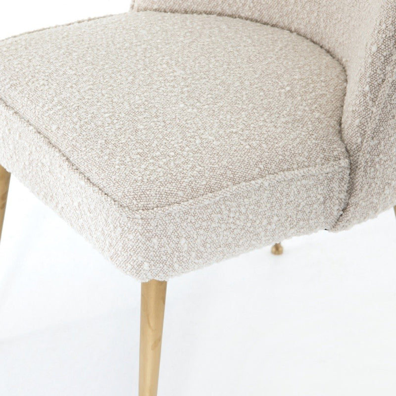 Jolin Dining Chair Textural Cream Boucle