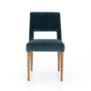 Front View Joseph Teal Dining Chair CASH-16617-091 Four Hands