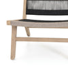 Julian Outdoor Chair Washed brown Teak Framing